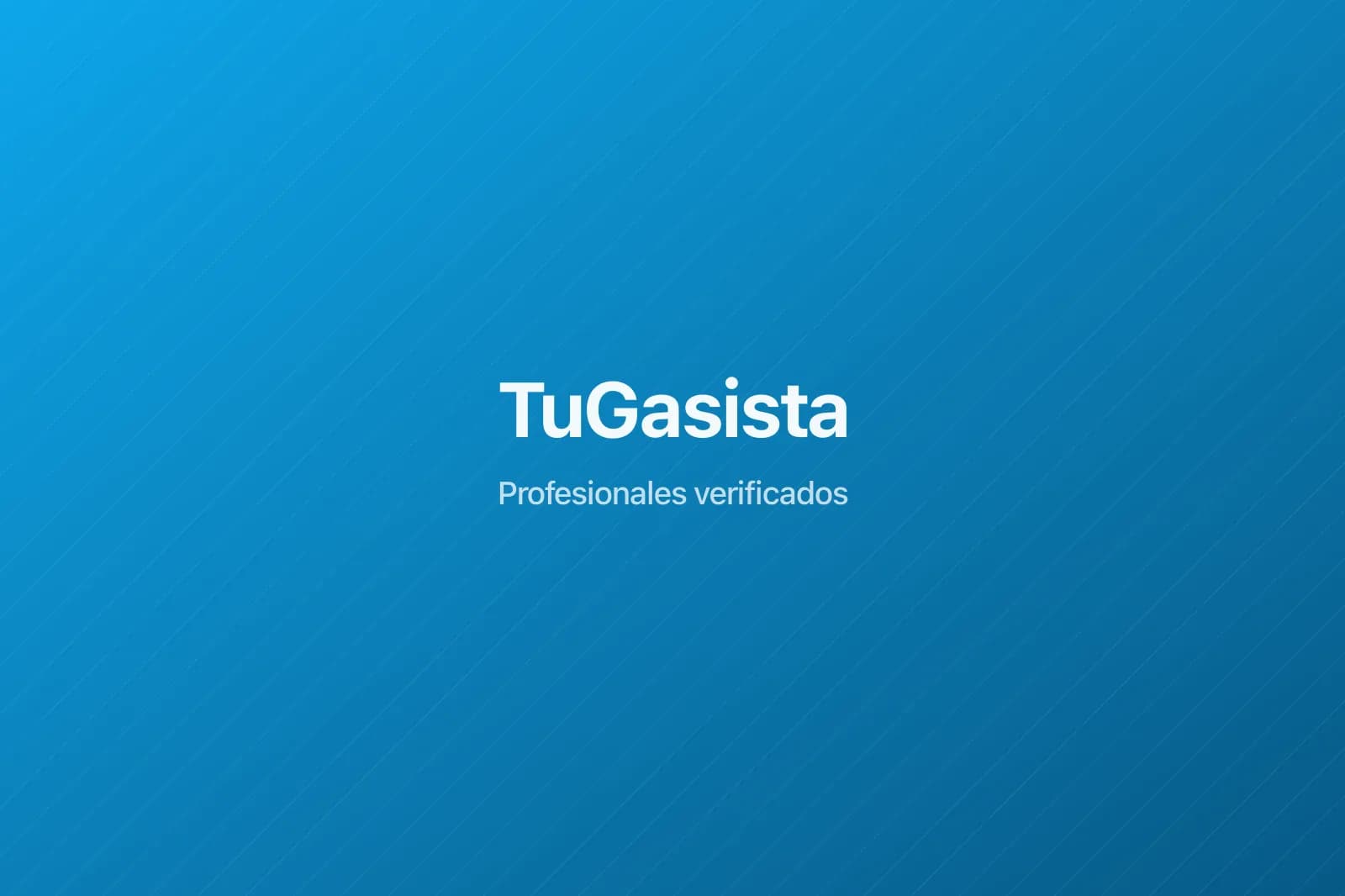 Gasista autorizado realizando instalación